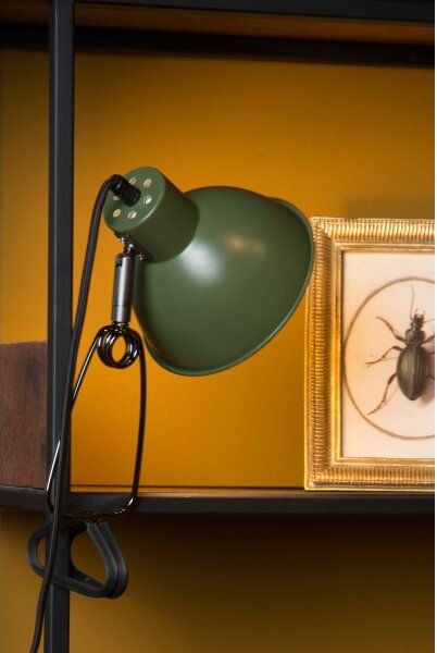 Lucide 45987/01/33 - Lampa s klipem MOYS 1xE27/40W/230V zelená