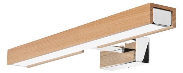 Brilagi-LED Koupelnové osvětlení zrcadla WOODY MIRROR LED/8W/230V IP44 dub/chrom