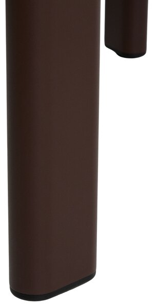 Kave Home Hnědý zahradní stůl Erice 180 x 90 cm se skleněnou deskou