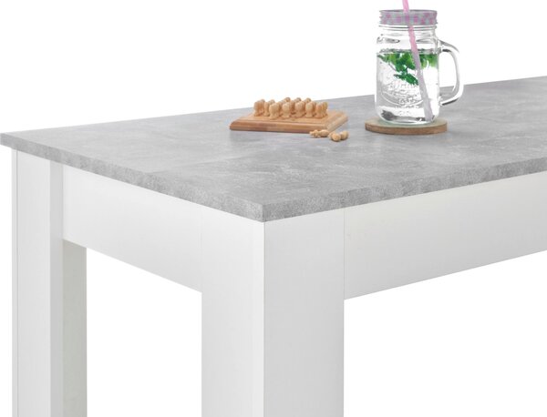 BAROVÝ STŮL, šedá, bílá, 115/50/103 cm P & B - Barové stoly, Online Only