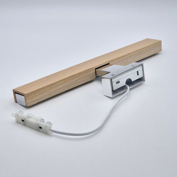 Brilagi-LED Koupelnové osvětlení zrcadla WOODY MIRROR LED/8W/230V IP44 dub/chrom
