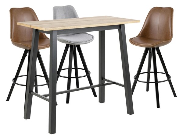 BAROVÝ STŮL, divoký dub, divoký dub, 117/58/105 cm P & B - Barové stoly, Online Only