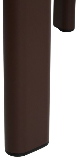 Kave Home Hnědý zahradní stůl Erice 230 x 100 cm se skleněnou deskou