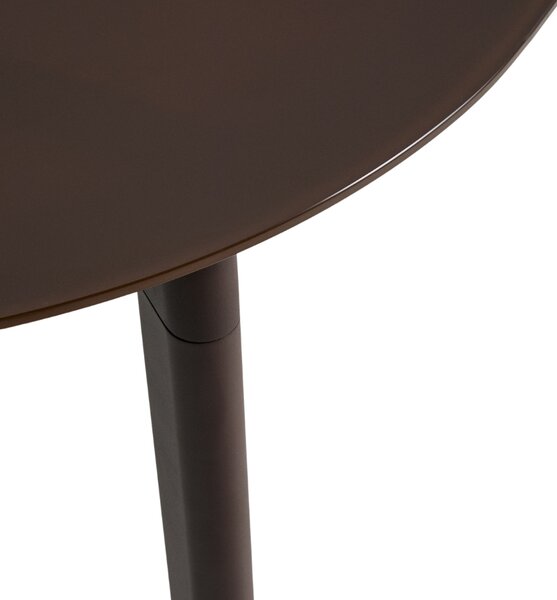 Kave Home Hnědý zahradní stůl Erice 230 x 100 cm se skleněnou deskou