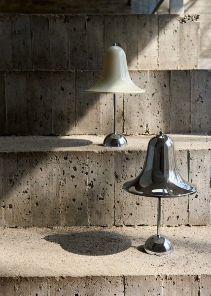 Verpan Přenosná lampa Pantop Ø18, cream white 147561