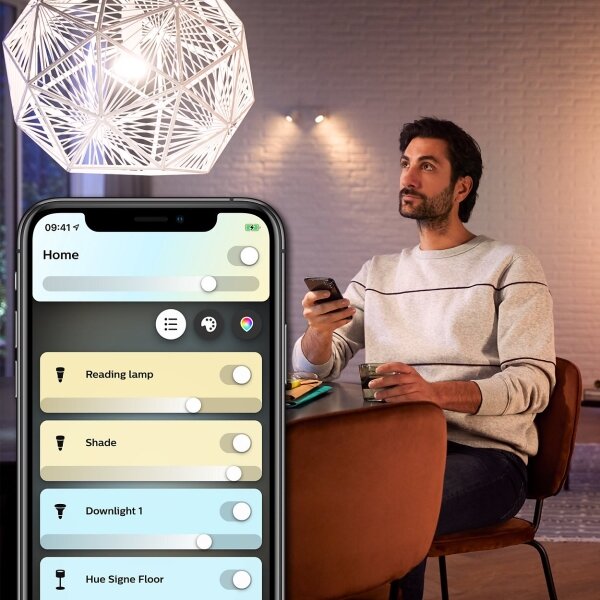 SADA 2x LED Stmívatelná žárovka Philips Hue WHITE B39 E14/4W/230V 2200K-6500K