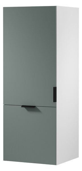 Horní kuchyňská skříňka SALERNO - šířka 60 cm, bílá / zelená, levé provedení
