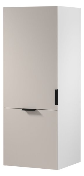 Horní kuchyňská skříňka SALERNO - šířka 60 cm, bílá / béžová, levé provedení