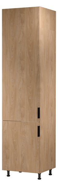 Skříň na vestavnou lednici SALERNO - šířka 60 cm, dub, levé provedení