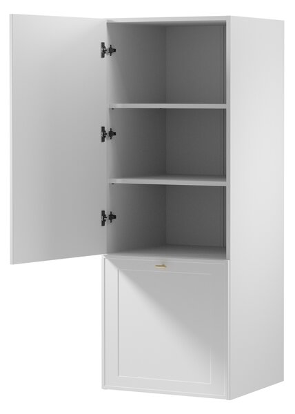 Horní kuchyňská skříňka SALERNO - šířka 60 cm, bílá, levé provedení