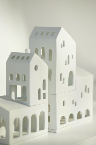 Porcelánový svícen House of Arches – set 2 ks