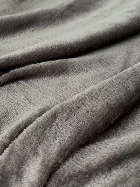 Mikroplyšová deka SOFT, tmavě šedá Rozměr: 160 x 200 cm