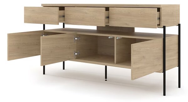 BIM Komoda DRAGONFLY 150 cm, dub cremona