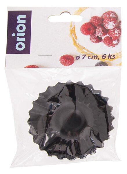 Kovové formy na pečení tartaletky v sadě 6 ks ø 7 cm – Orion