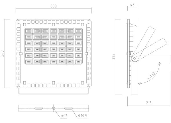 APLED - LED Venkovní reflektor PRO LED/150W/230V IP66 15000lm 6000K