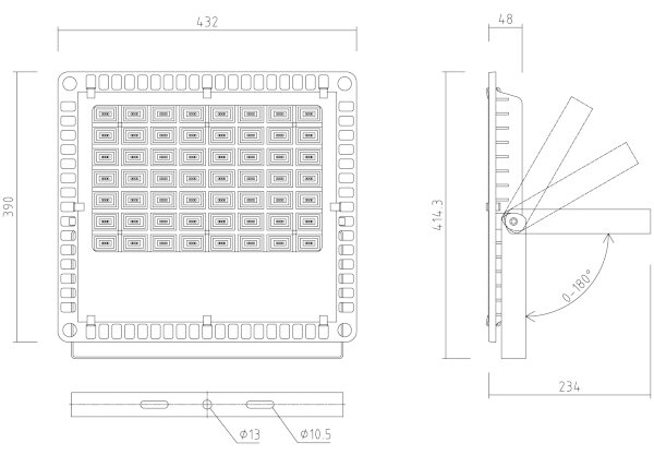 APLED - LED Venkovní reflektor PRO LED/200W/230V IP66 20000lm 6000K