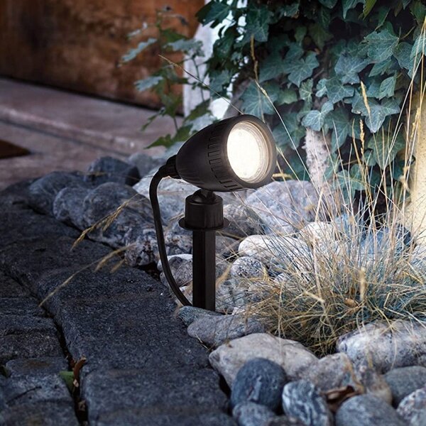 Eglo 31028 - SADA 3x LED RGBW Venkovní lampa NEMA-C 1xGU10/5W/230V IP44 černá+DO
