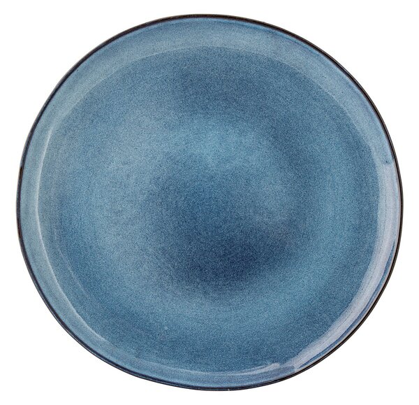 Bloomingville, Kameninový talíř P.28.5 cm modrý| modrá