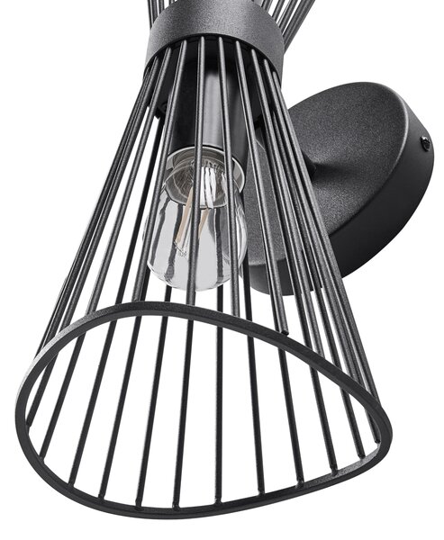 Nástěnná lampa PARADA Kov Černá