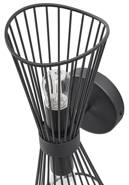 Nástěnná lampa PARADA Kov Černá