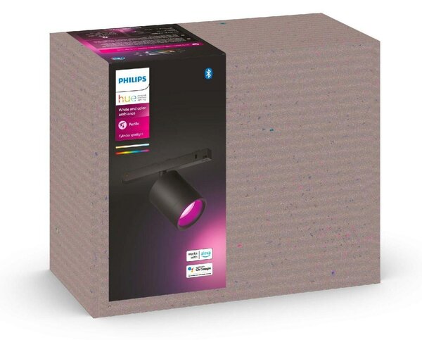 Philips HUE Perifo bodové světlo do lištového systému LED WACA 5,2W 510lm 2000-6500K RGB, černá