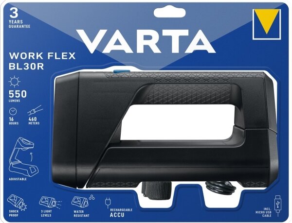 Varta 18684101401 - LED Přenosná svítilna WORK FLEX LED/5W/5V 2600mAh IPX4