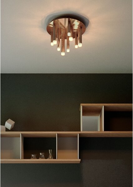 Redo 01-2040 - LED Stropní svítidlo MADISON 9xLED/4W/230V měď