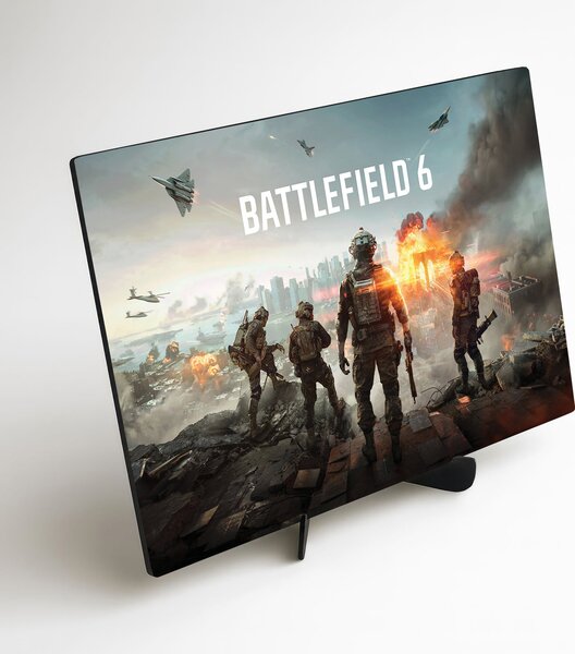DUBLEZ | Dřevěný obraz z hry - Battlefield 6 | UV tisk, Premium