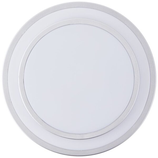 Brilliant HK18381S21 Stropní LED svítidlo LUCIANO stříbrné, průměr 28cm