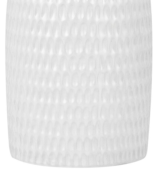 Dekorativní váza LINZI Kamenina 25 cm Bílá