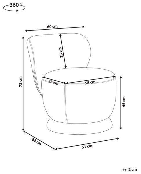 Otočné křeslo BLOMMA Žinylka