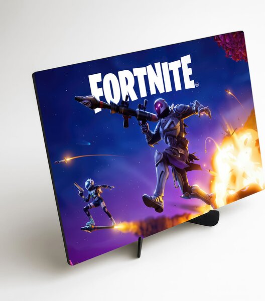 DUBLEZ | Barevný obraz na stěnu - Fortnite | UV tisk, Premium