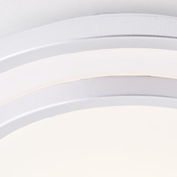 Brilliant HK18381S21 Stropní LED svítidlo LUCIANO stříbrné, průměr 28cm