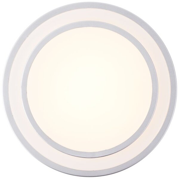 Brilliant HK18381S21 Stropní LED svítidlo LUCIANO stříbrné, průměr 28cm