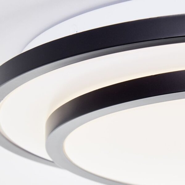 Brilliant G80563A76 Stropní LED svítidlo LUCIANO černé, průměr 34cm
