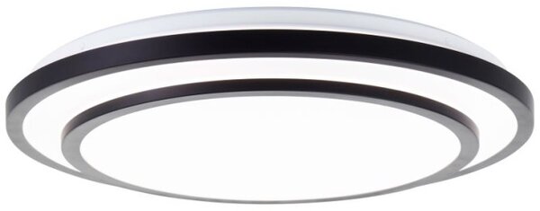Brilliant G80564A76 Stmívatelné LED svítidlo LUCIANO černé, průměr 49cm, RC, CCT, Night Light, Timer