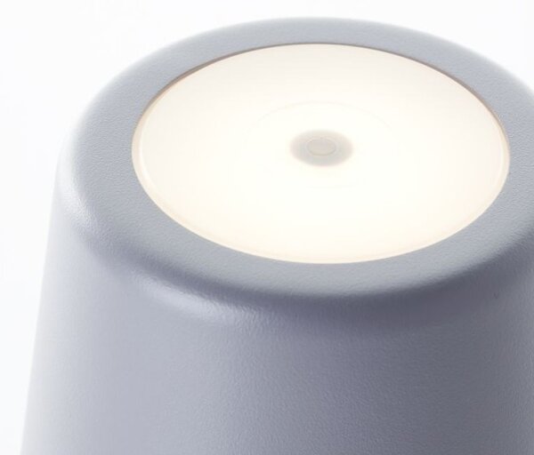 Brilliant G90939/22 Venkovní AKU stolní lampa KAAMI šedá USB-C