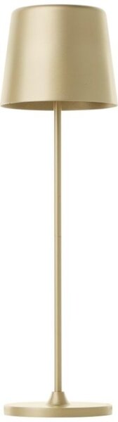 Brilliant G90939/16 Venkovní AKU stolní lampa KAAMI zlatá USB-C