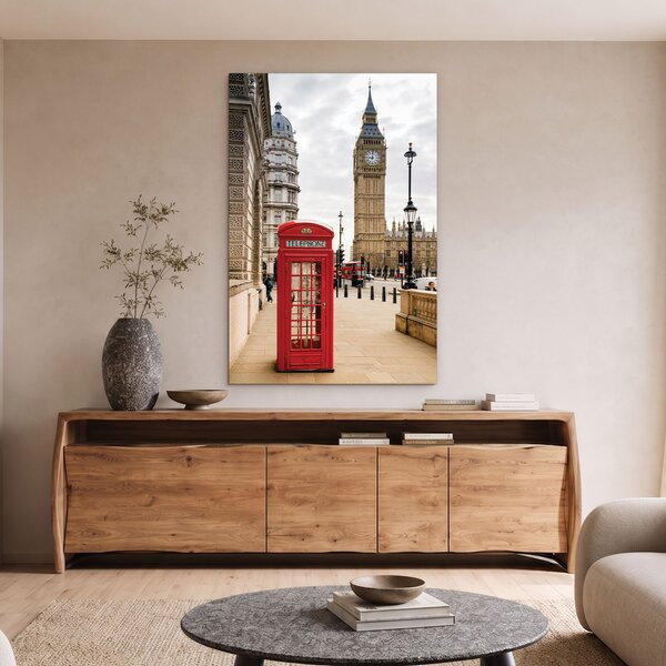 DUBLEZ | Dřevěný obraz Londýna - Big Ben | UV tisk, Premium