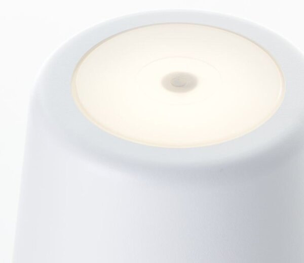 Brilliant G90939/75 Venkovní AKU stolní lampa KAAMI bílá USB-C