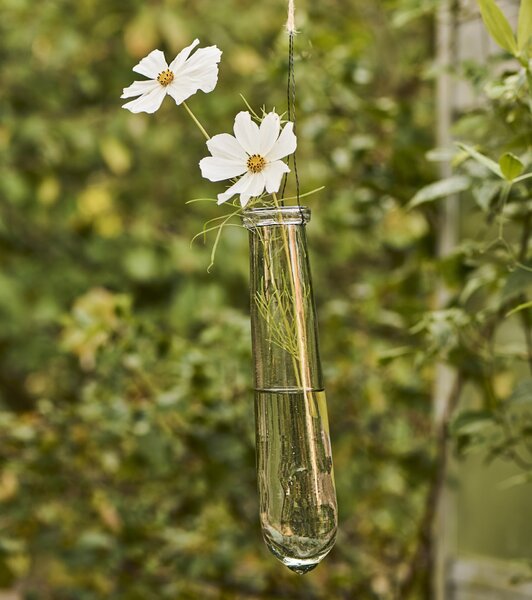 Závěsná skleněná vázička Hand Blown