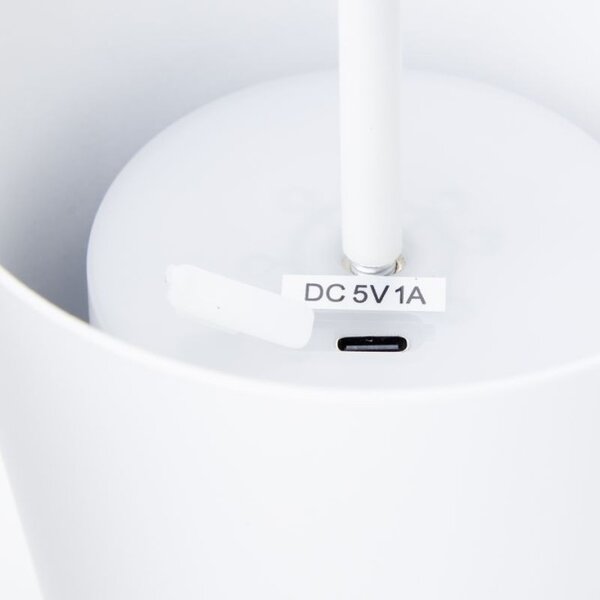 Brilliant G90939/75 Venkovní AKU stolní lampa KAAMI bílá USB-C