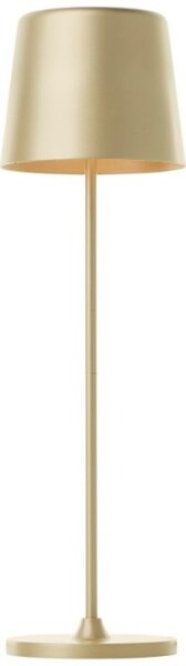 Brilliant G90939/16 Venkovní AKU stolní lampa KAAMI zlatá USB-C