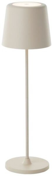 Brilliant G90939/09 Venkovní AKU stolní lampa KAAMI béžová USB-C