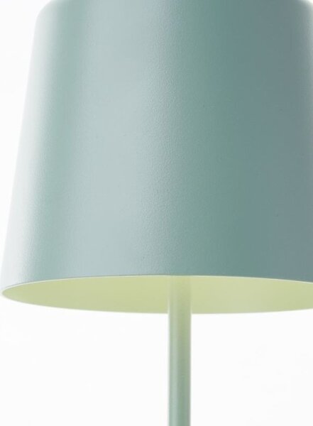 Brilliant G90939/84 Venkovní AKU stolní lampa KAAMI zelená USB-C