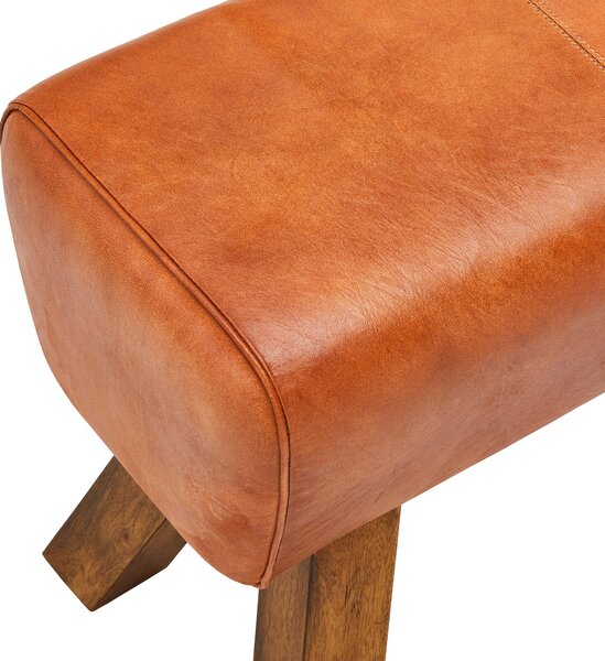 TABURETOVÁ LAVICE, dřevo, kůže, 90/46/30 cm Livetastic - Online Only lavice, Online Only