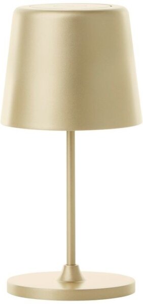 Brilliant G90939/16 Venkovní AKU stolní lampa KAAMI zlatá USB-C