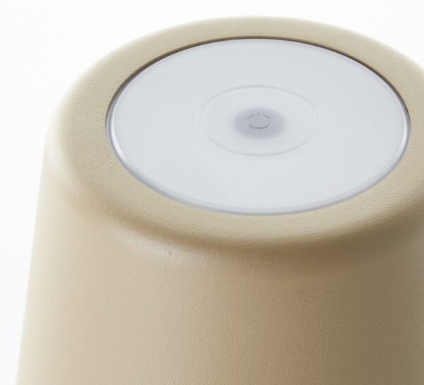 Brilliant G90939/18 Venkovní AKU stolní lampa KAAMI cappuccino USB-C