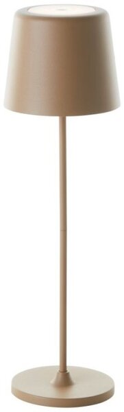 Brilliant G90939/18 Venkovní AKU stolní lampa KAAMI cappuccino USB-C
