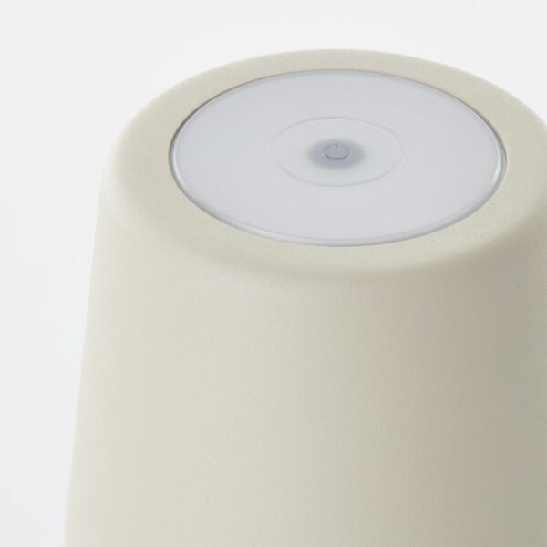 Brilliant G90939/09 Venkovní AKU stolní lampa KAAMI béžová USB-C